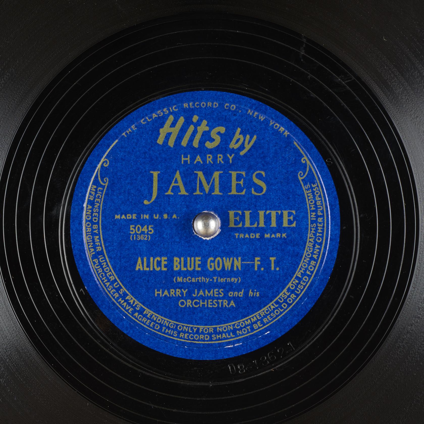 ALICE BLUE GOWN : Harry James and His Orchestra : Free ...